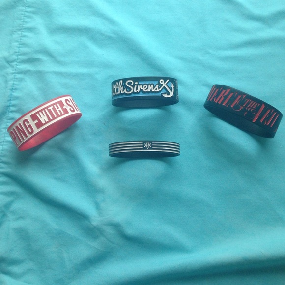 Sleeping with sirens & bands more bracelet bundles