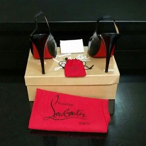 Black Slingback Christian Louboutin Heels