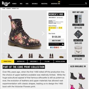 Floral Dr. Martens READ INFO