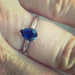 Sapphire engagement ring brand new! Authentic