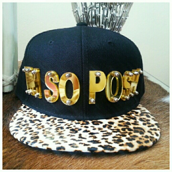 HP Posh Cap-"Im So Posh" Snapback Animal Print - Picture 3 of 4