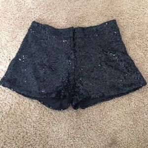Sequin shorts