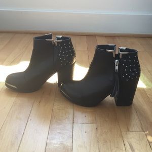 Nasty Gal Studded Chunky Ankle Boot