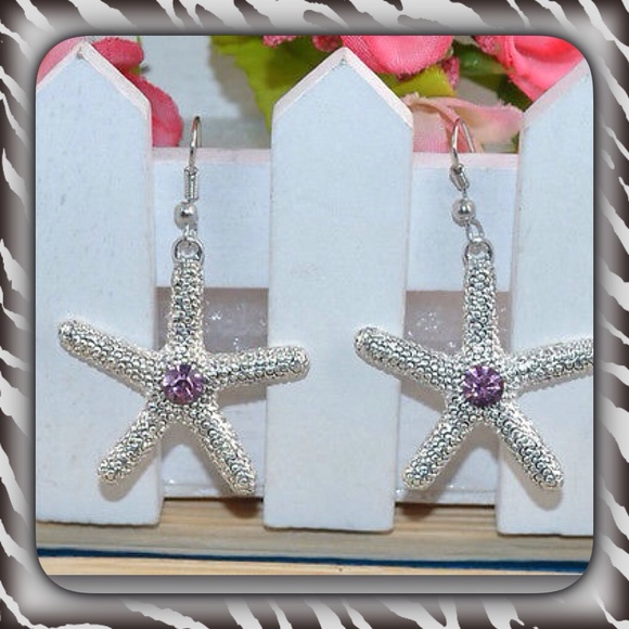 Noble elegant Tibetan silver earrings. - Picture 1 of 4