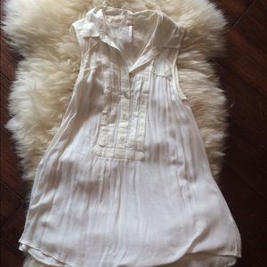 Free people cream tunic dress or top