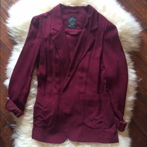 Aritzia maroon long blazer, brand talula