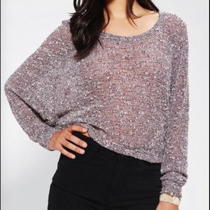 Sparkle & Fade Extreme Dolman Cropped Sweater