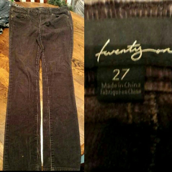 Chocolate brown corduroy jeans