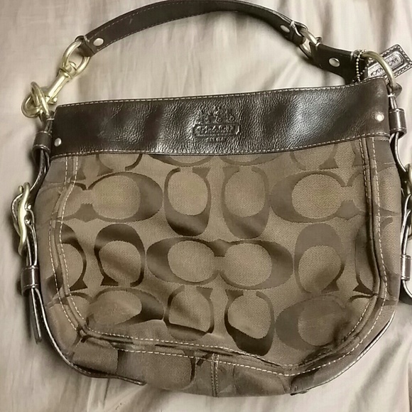 Brown coach purse