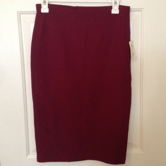 Forever 21 midi skirt burgundy/maroon