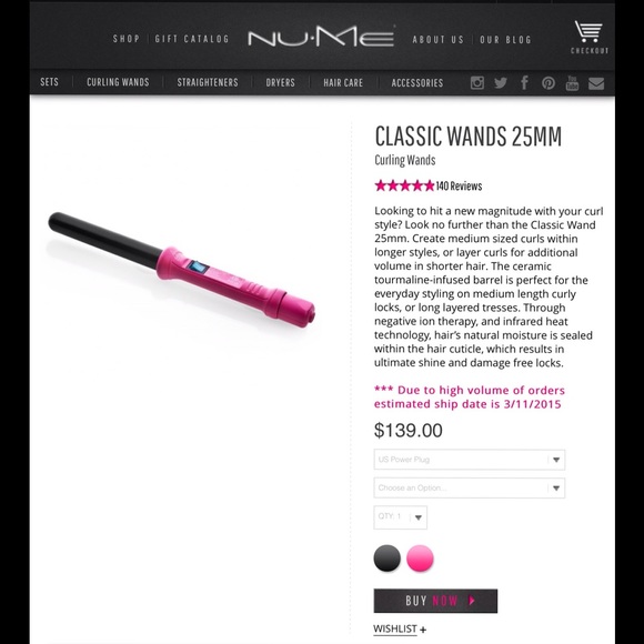 NuMe Styling Curling Wand ⭐️ 25 mm ⭐️