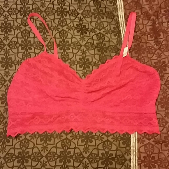 VS Red Bralette and matching thong