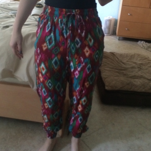 tribal print forever 21 pants - Picture 2 of 2