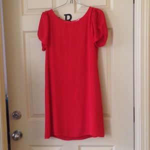 Red Chiffon Dress