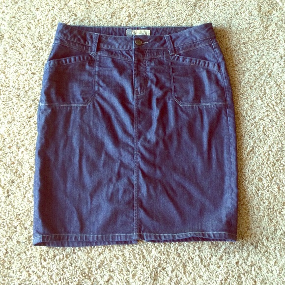 Jean pencil skirt from Anthropologie