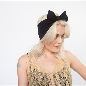 Spandex bow headband