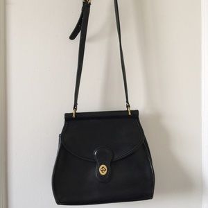 Gorgeous vintage navy blue Coach bag