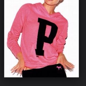 PINK sweatshirt and yoga pants