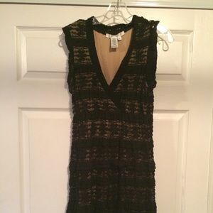 🎀Sexy black lace dress with nude lining