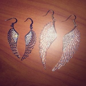 Angel wing earrings!👼