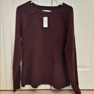 EGGPLANT Loft sweater