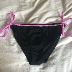 Black Strap Bikini Bottoms