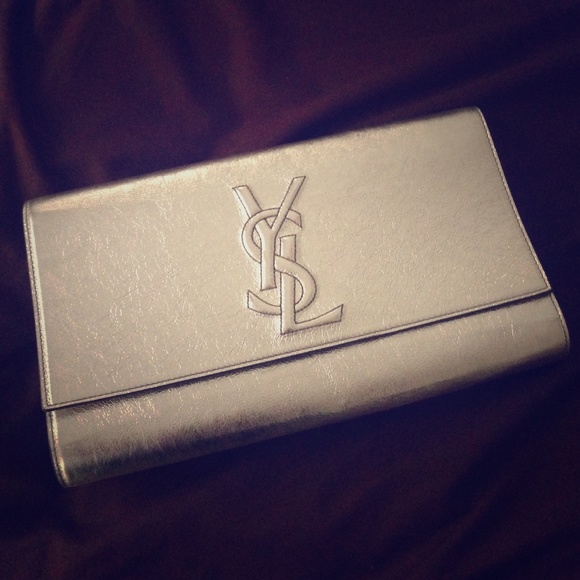 🎁SOLD🎁YSL metallic clutch