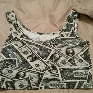 Dollar Bill Crop Top