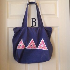 Tri Delta Canvas Lilly Print Bag