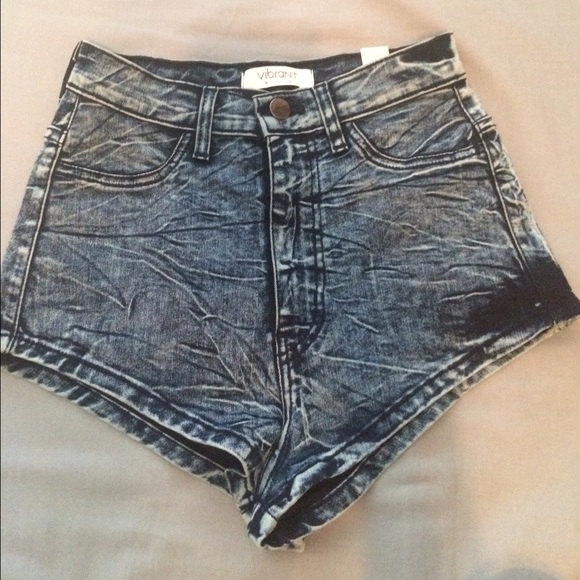 Nasty Gal Acid Wash Cheeky Short