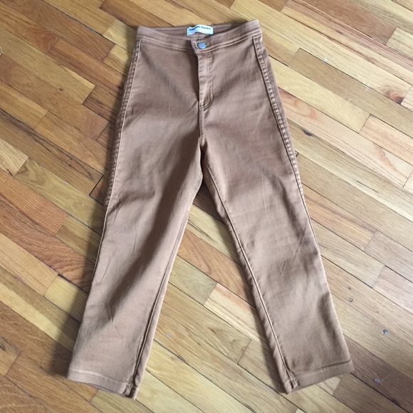 American Apparel high waisted crop pants