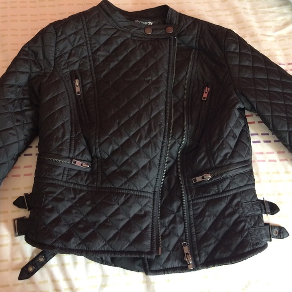 Black leather jacket