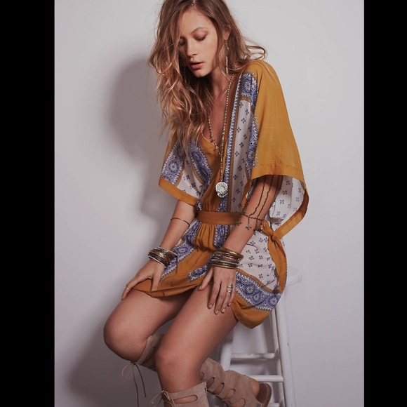 💜bundled Free People printed minidress - Picture 2 of 4