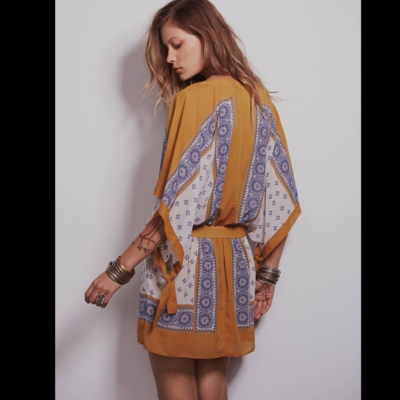 💜bundled Free People printed minidress - Picture 3 of 4