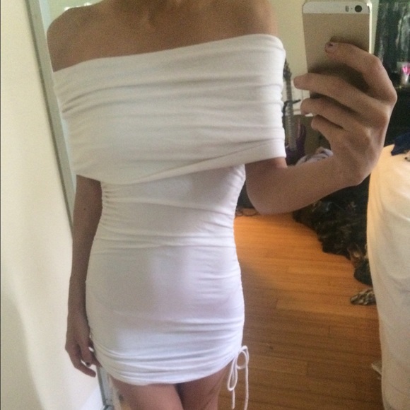 White Bebe dress xs