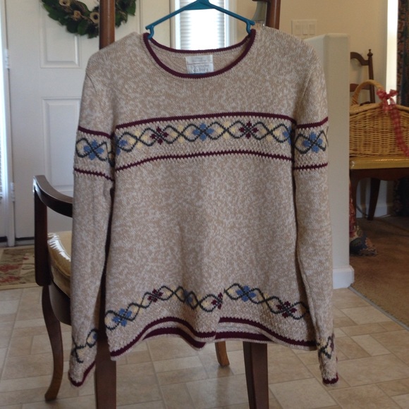Christopher and Banks cotton blend sweater