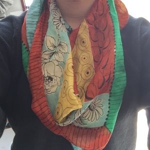 Light, colorful scarf