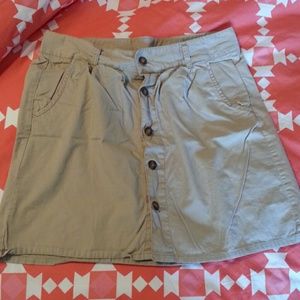 Khaki skirt