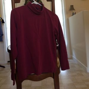 Lands End burgundy turtleneck