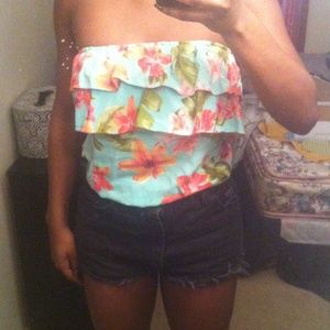 Cute tropical halter top