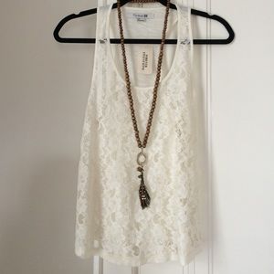 Ivory Lace Tank top