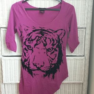 tiger print top