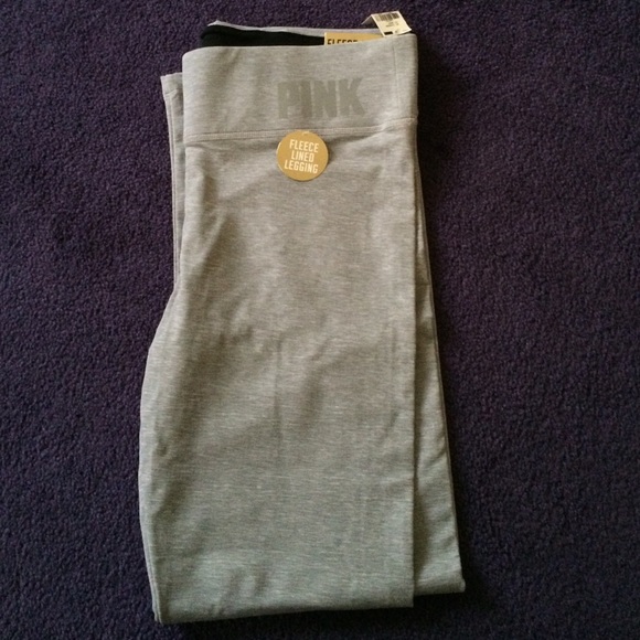 🚫SOLD ON M🚫 VS Pink fleece lined yoga legging L