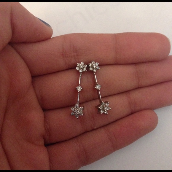 Silver Colored Earrings - Picture 4 of 4