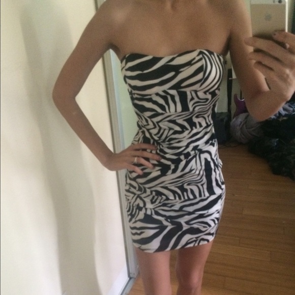 Zebra print dress size small