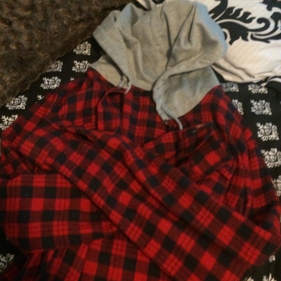 Hooded flannel
