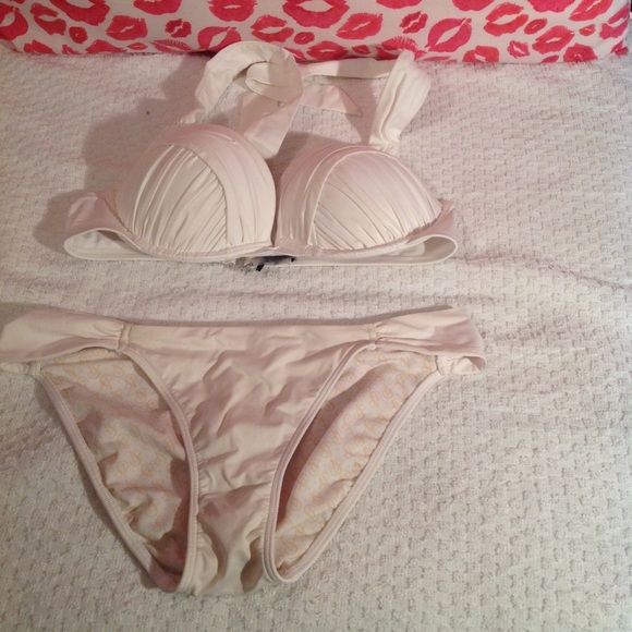 White VS bathing suit