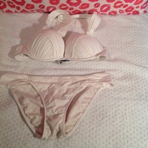 White VS bathing suit