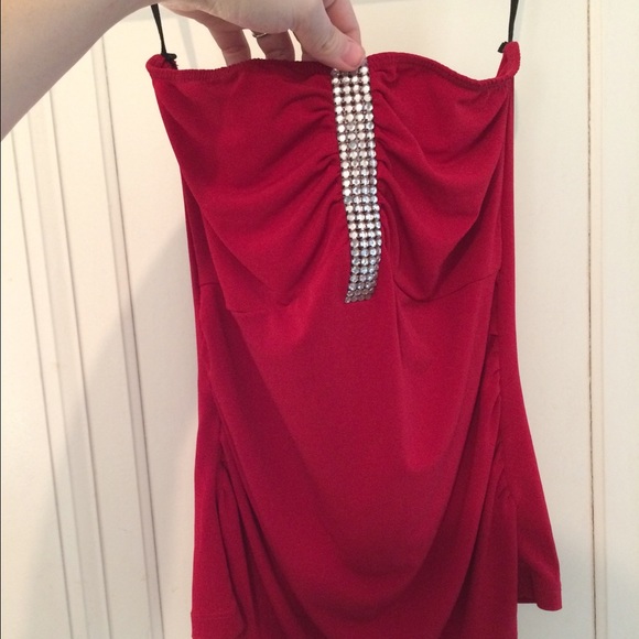 Strapless top!