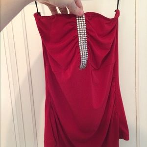 Strapless top!
